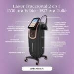 Laser Fraccional 2en1 1927nm Tulio +1550nm Erbio  ó CO2 Fraccionado