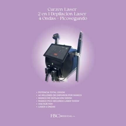 Curzen Laser Gold 2en1 Depilacion + Pico laser